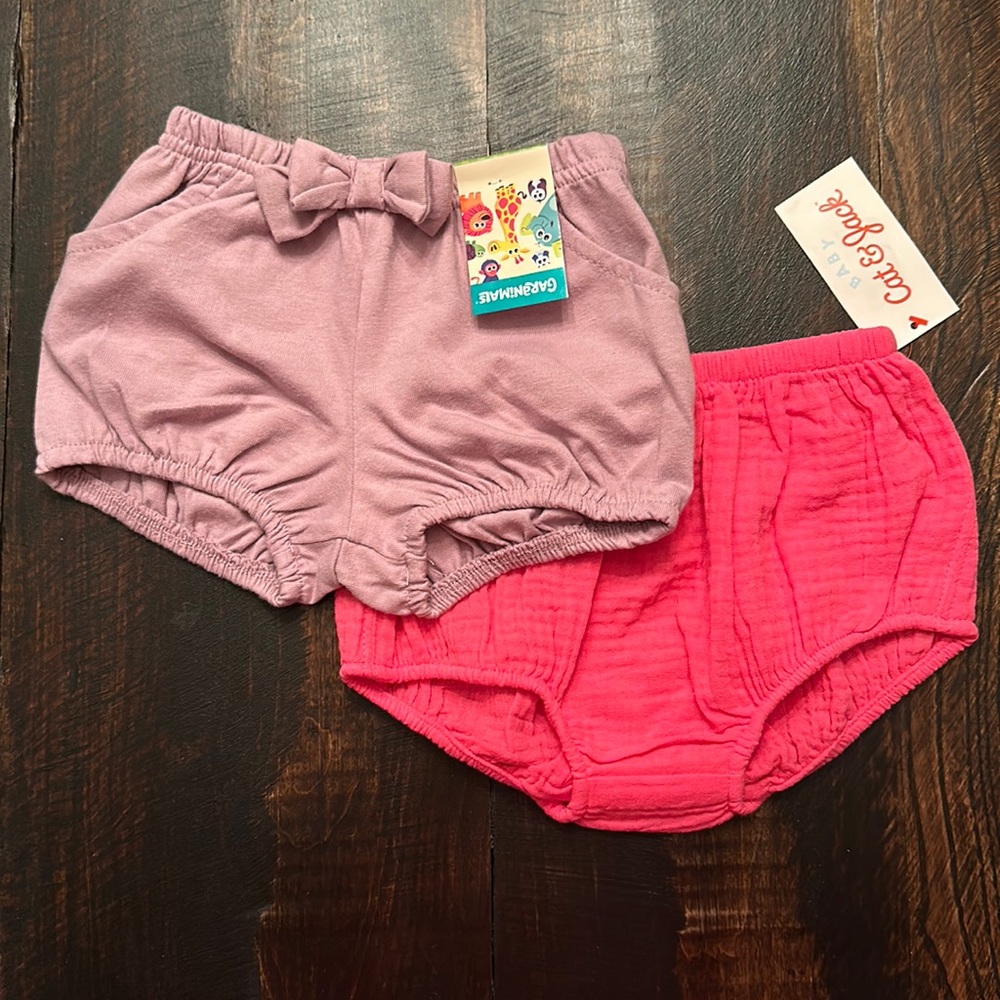 NWT - Baby Girl Diaper Covers/Bubble Shorts